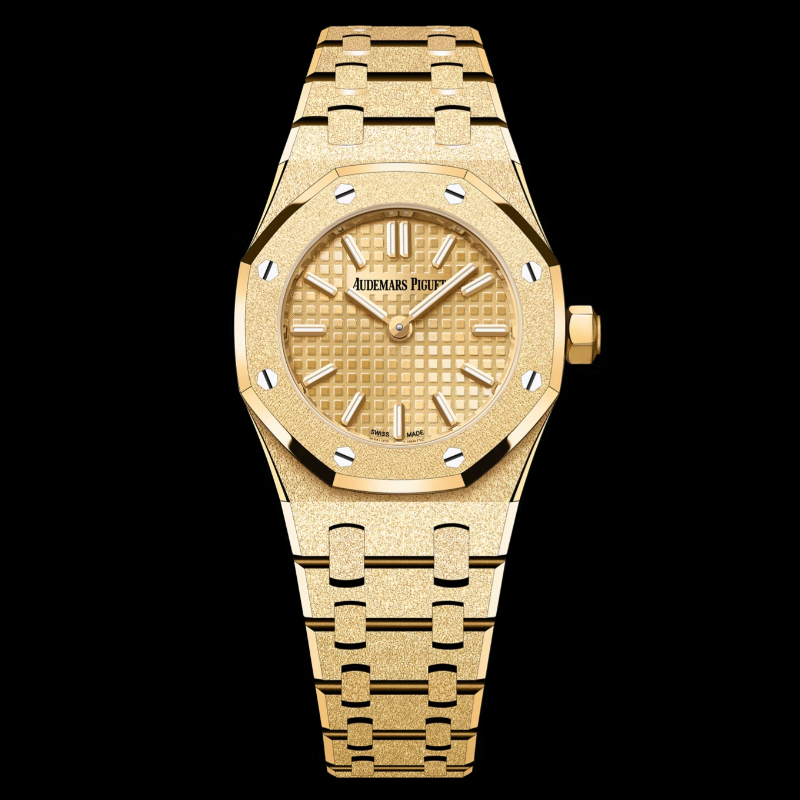 Royal Oak Mini Frosted Gold Quartz