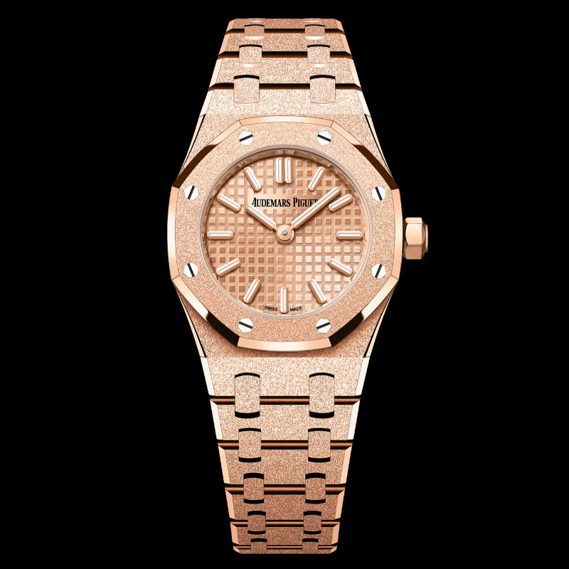 Royal Oak Mini Frosted Gold Quartz